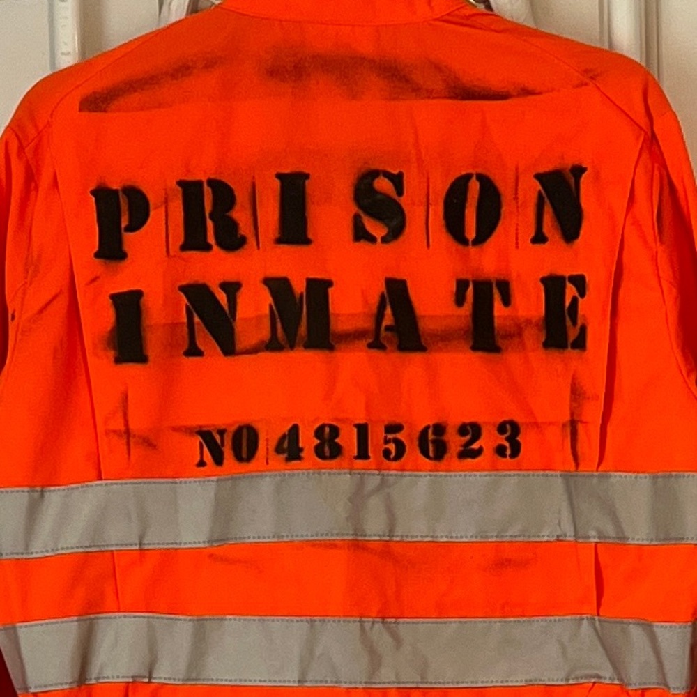 Men’s “Prison Inmate” Reflective LS Dickies Coverall